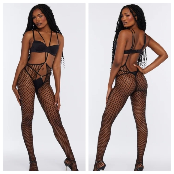 Savage X Fenty Savage Not Sorry Lace Bodysuit Set - Picture 7 of 14